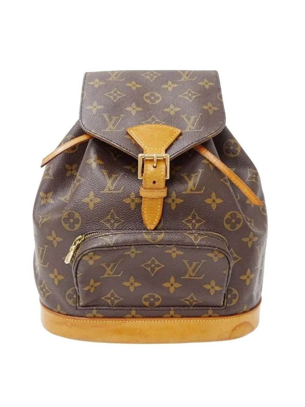 Louis Vuitton Backpack Monogram Canvas Montsouris MM Brown Adults Going